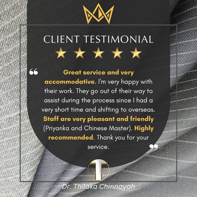 Client testimonial