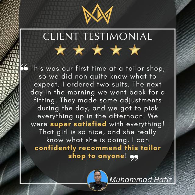 Client testimonial