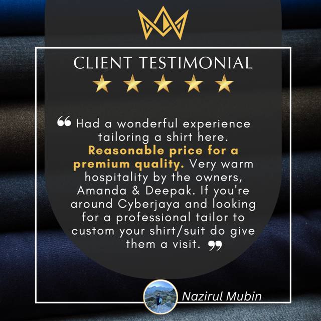 Client testimonial